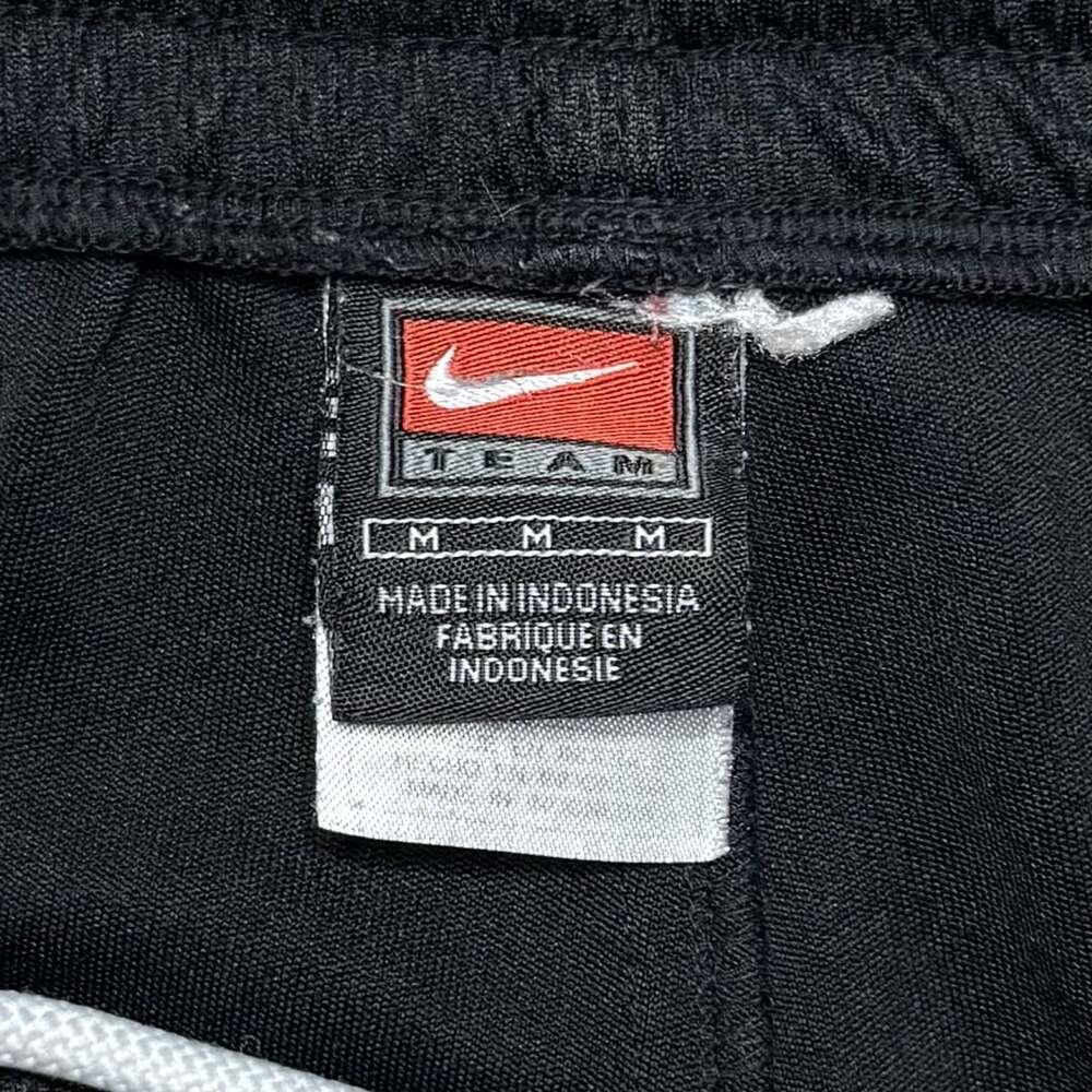 Nike Vintage Y2K Black Mesh Track Pants White Piping Zip Ankle Men’s M - Picture 2 of 7